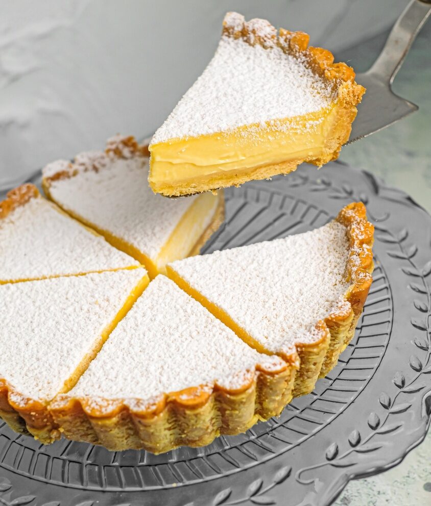 Casa Luna's famous lime tart — Ubud's most iconic dessert, made fresh daily at Honeymoon Bakery